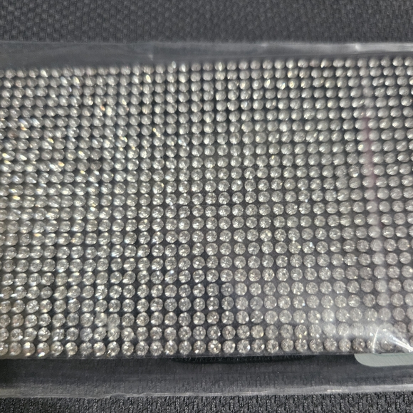 Women Rhinestone Blingy Crystal Wide Elastic Stretch Party Dress Belt, XL - Picture 5 of 5